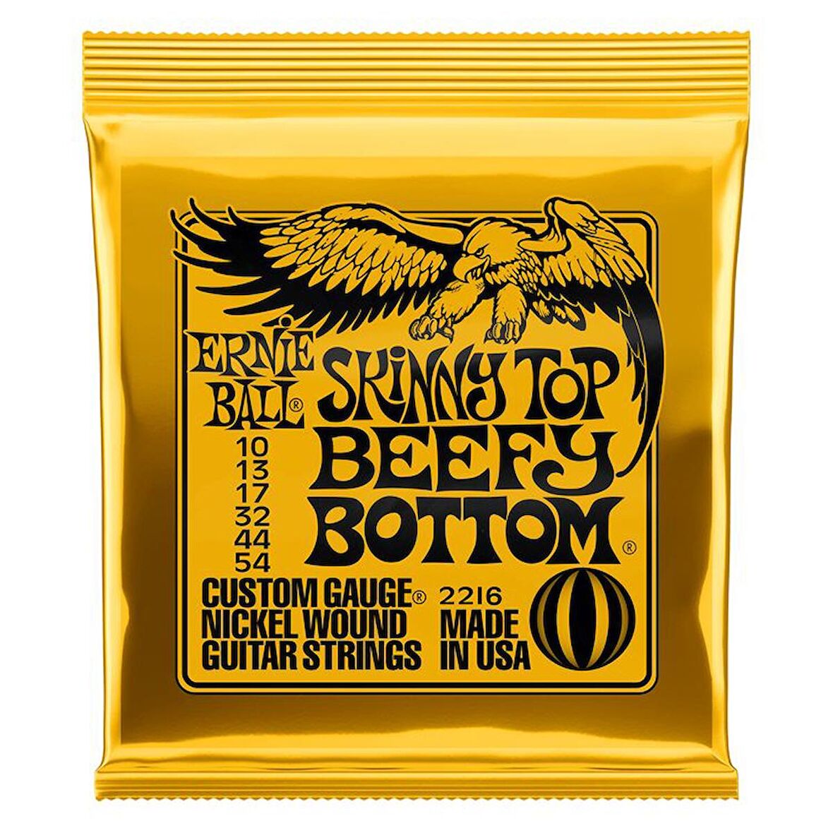 ERNIE BALL P02216 - Skinny Top Beefy Bottom Slinky Nickel Wound 10-54 Elektro Gitar Teli