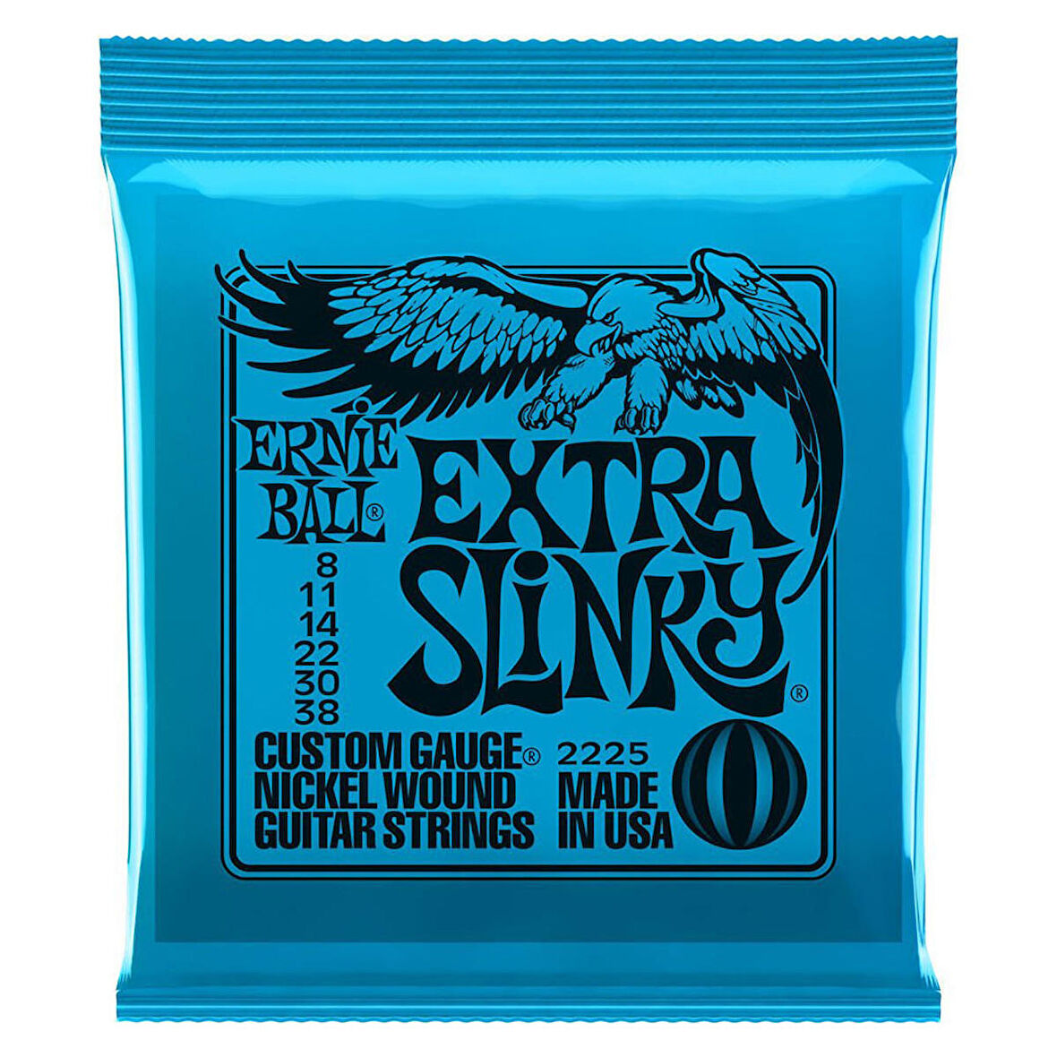 Ernie Ball P02225 Extra Slinky Nickel Wound  008-038 Elektro Gitar Teli