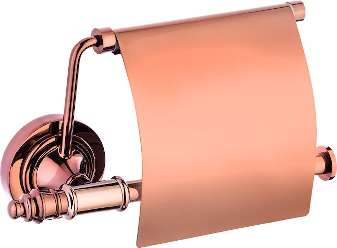 Pure İstanbul Lüks Kapaklı Kağıtlık Bronz Kmr-8110