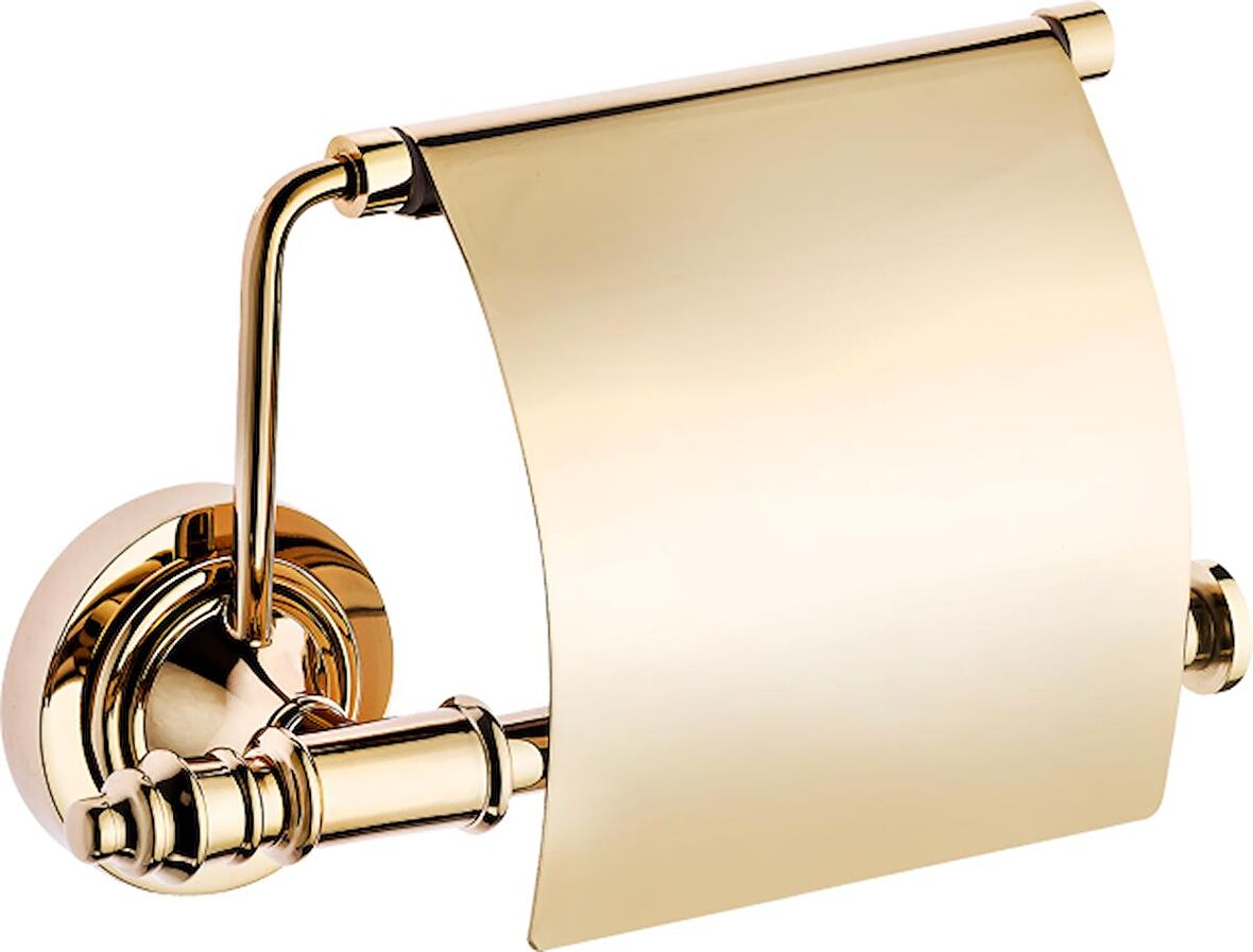 Pure İstanbul Lüks Kapaklı Kağıtlık Gold Kmr-8010