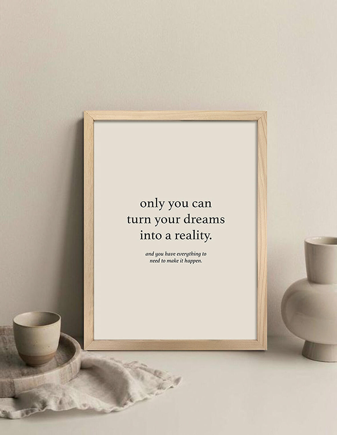 Bohem Serisi - Only You Can Çerçeveli Tablo