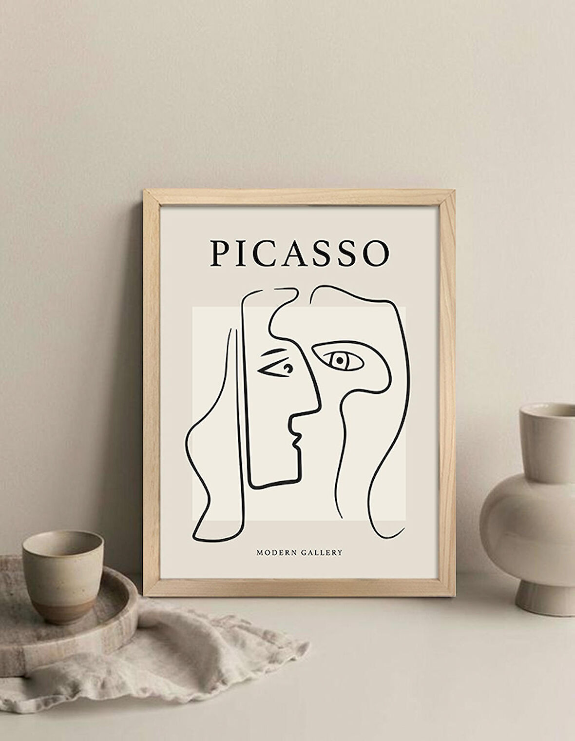 Bohem Serisi - Picasso 04 Çerçeveli Tablo