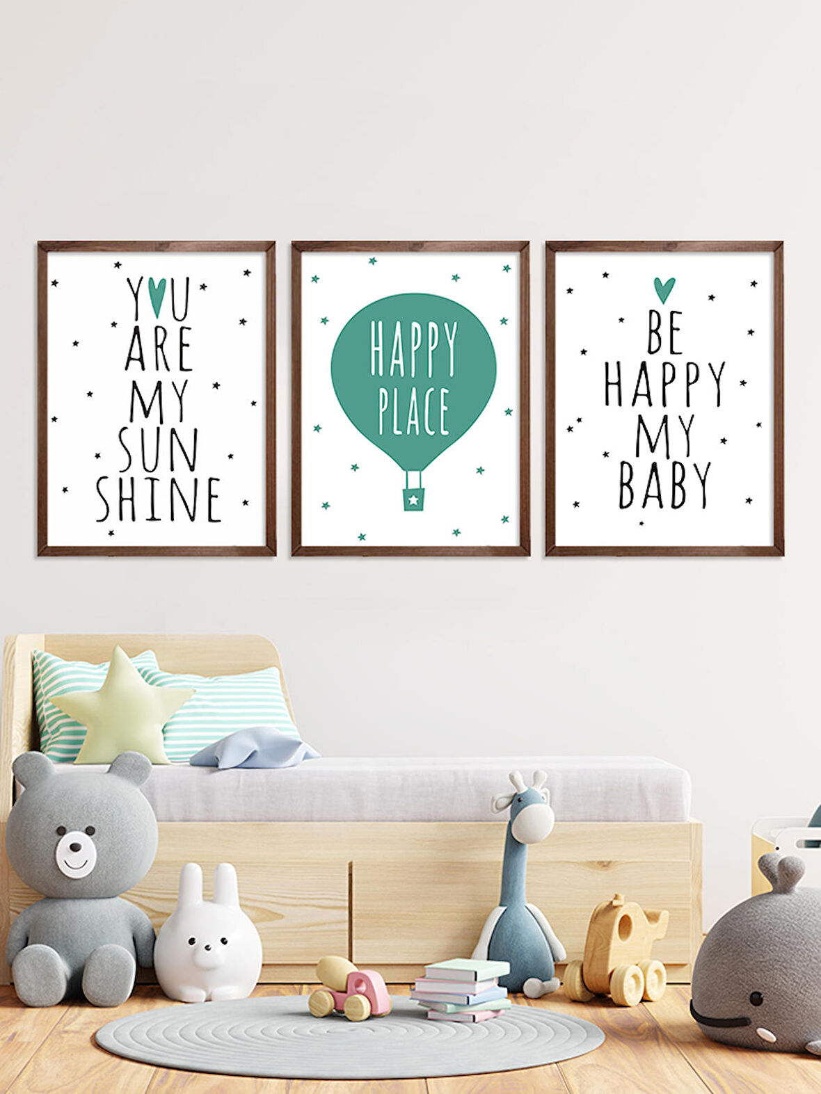 You Are My Sunshine Çocuk Odası Çerçeveli Tablo Set