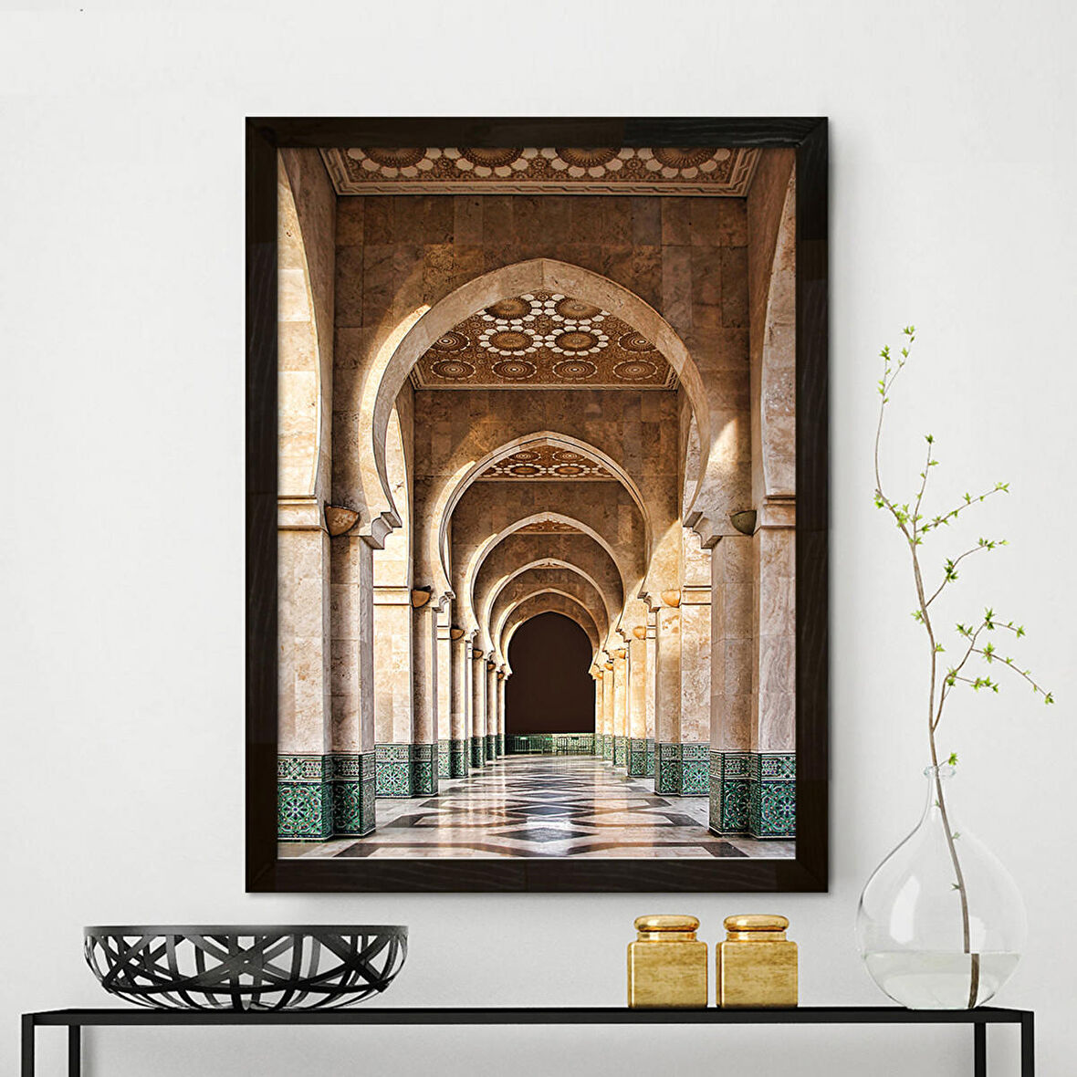 Vetro Design Siyah Ahşap Çerçeveli Poster (30x40 cm)