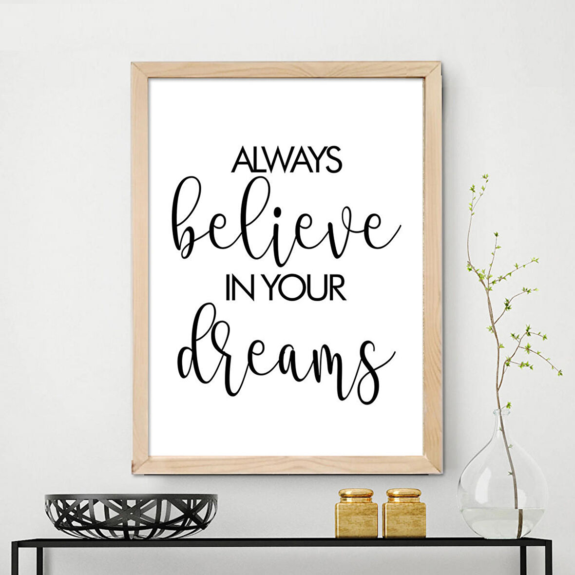 Vetro Design Ahşap Çerçeveli Poster 21x30 cm