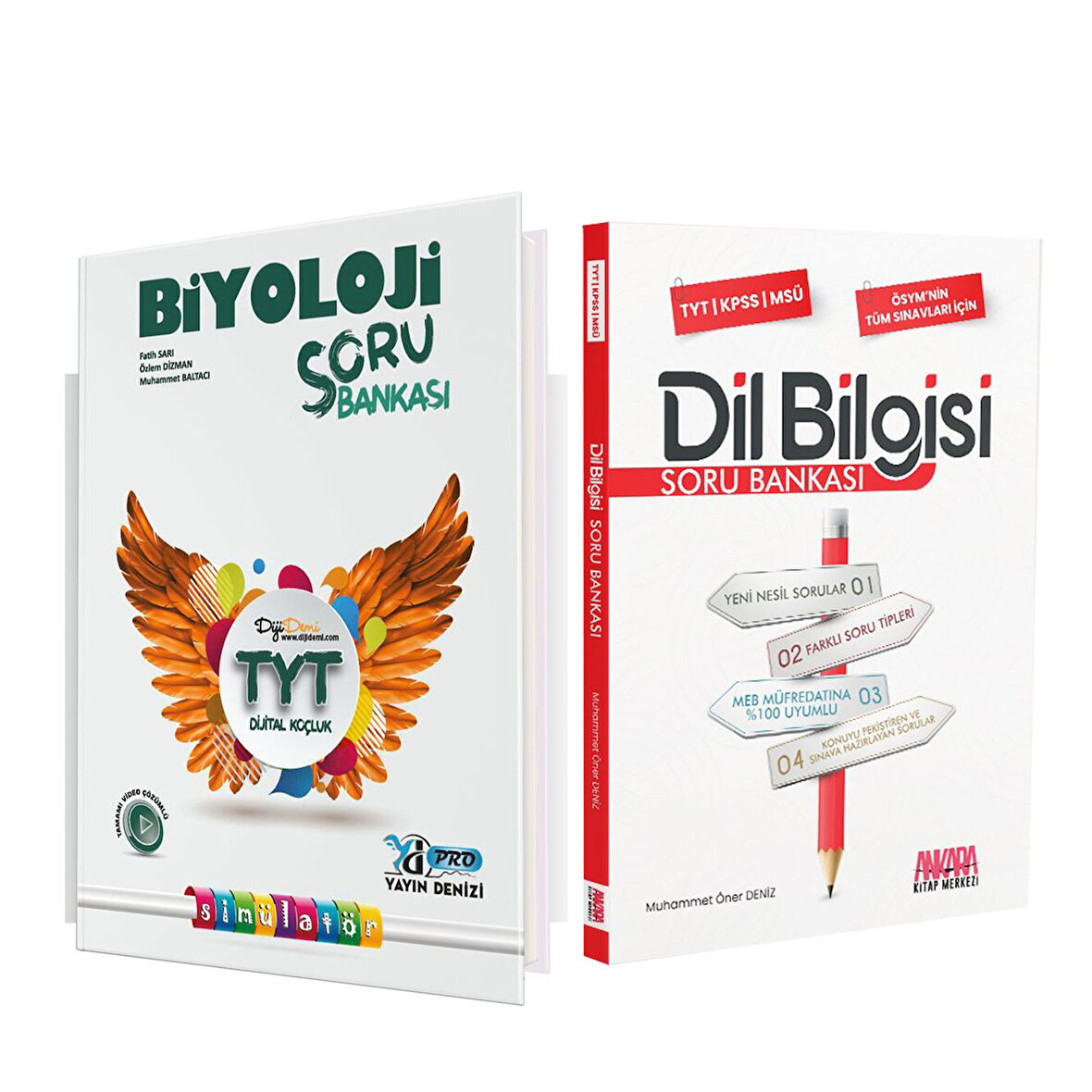 Yayın Denizi TYT Biyoloji Pro ve AKM Dil Bilgisi Soru Bankası Seti 2 Kitap