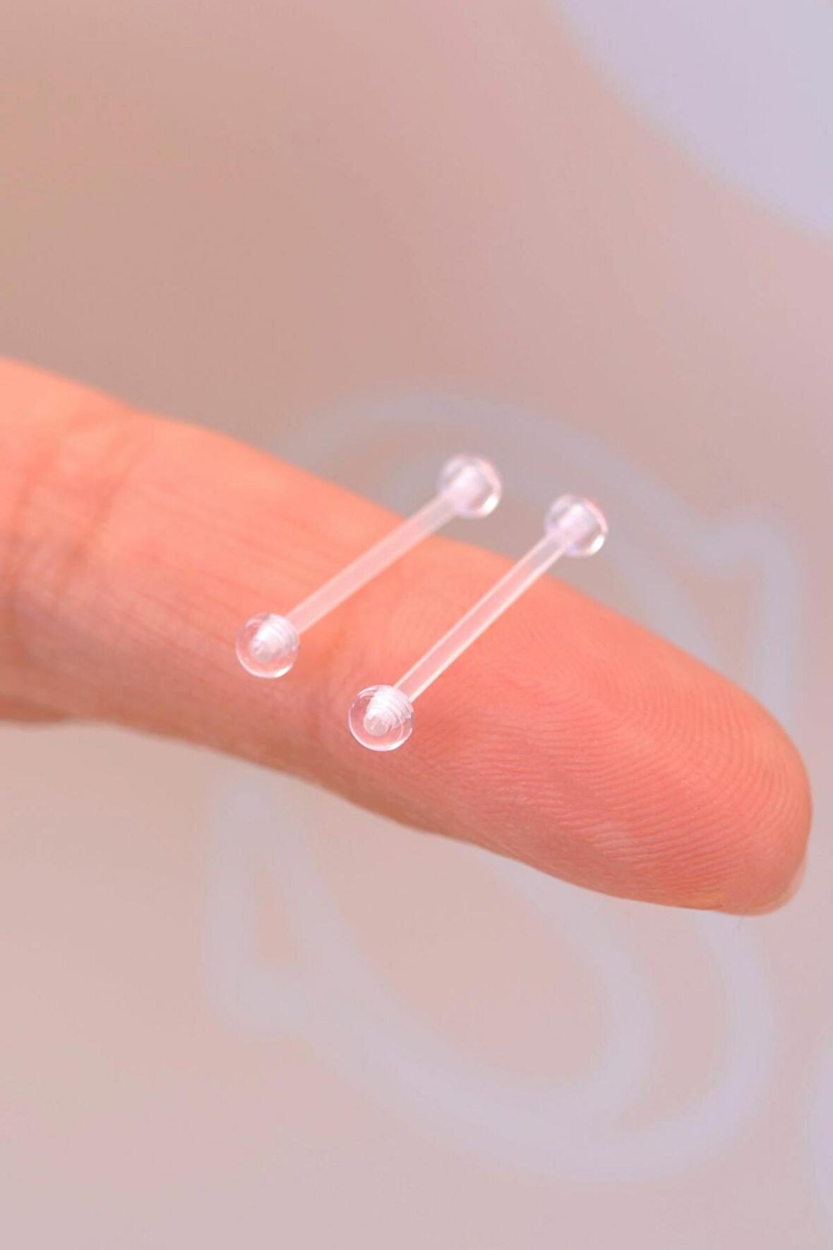 Antialerjik Şeffaf Silikon Meme Ucu Piercingi Bioplast Nipple Piercing 2 Adet