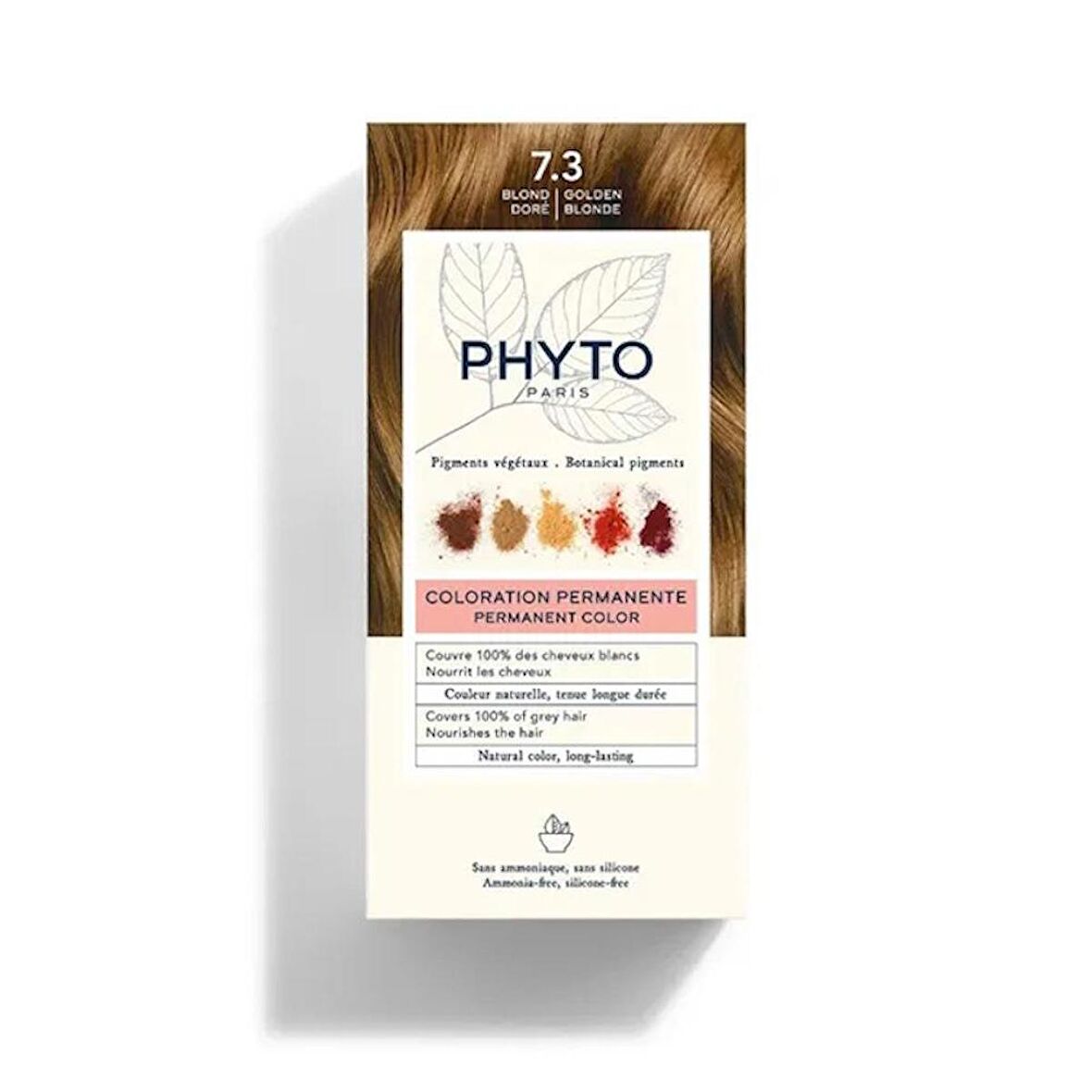 Phyto Phytocolor Bitkisel Saç Boyası 7.3 - Kumral Dore Yeni Formül