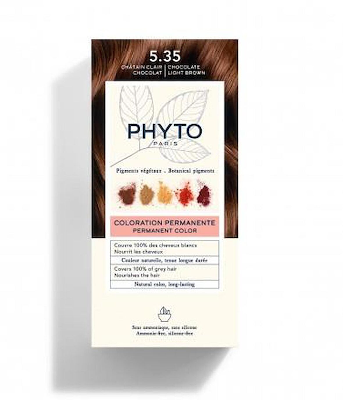 Phyto Phytocolor Bitkisel Saç Boyası 5.35 - Açık Kestane Dore Akaju Yeni Formül