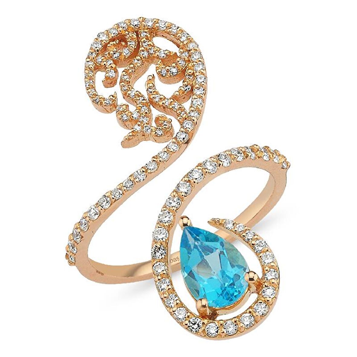 Pırlanta Topaz Yüzük