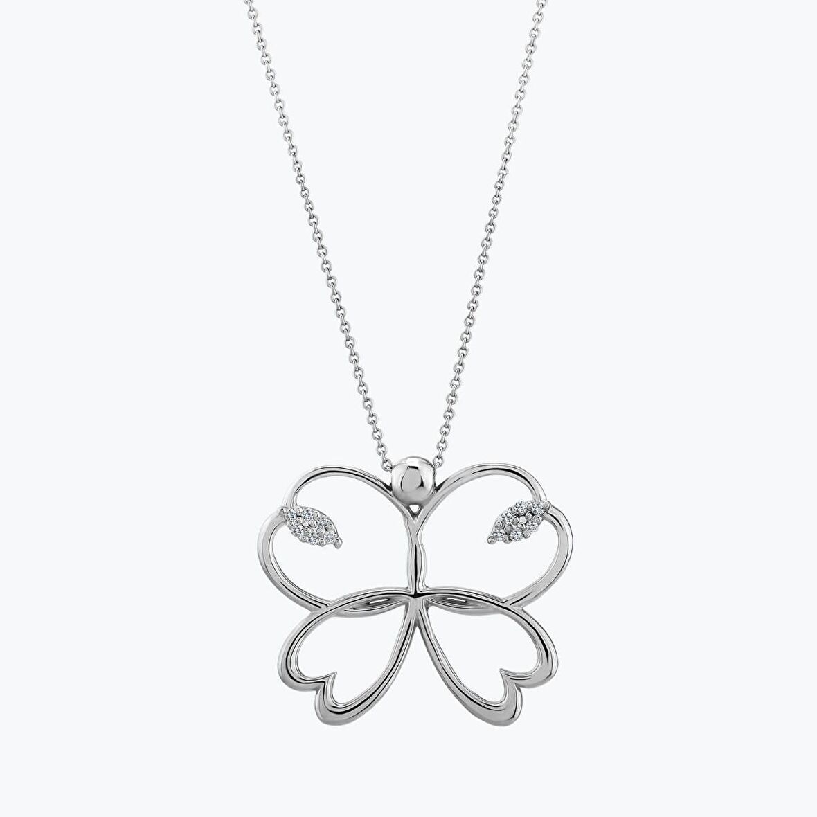 Pırlanta Mariposa Kolye