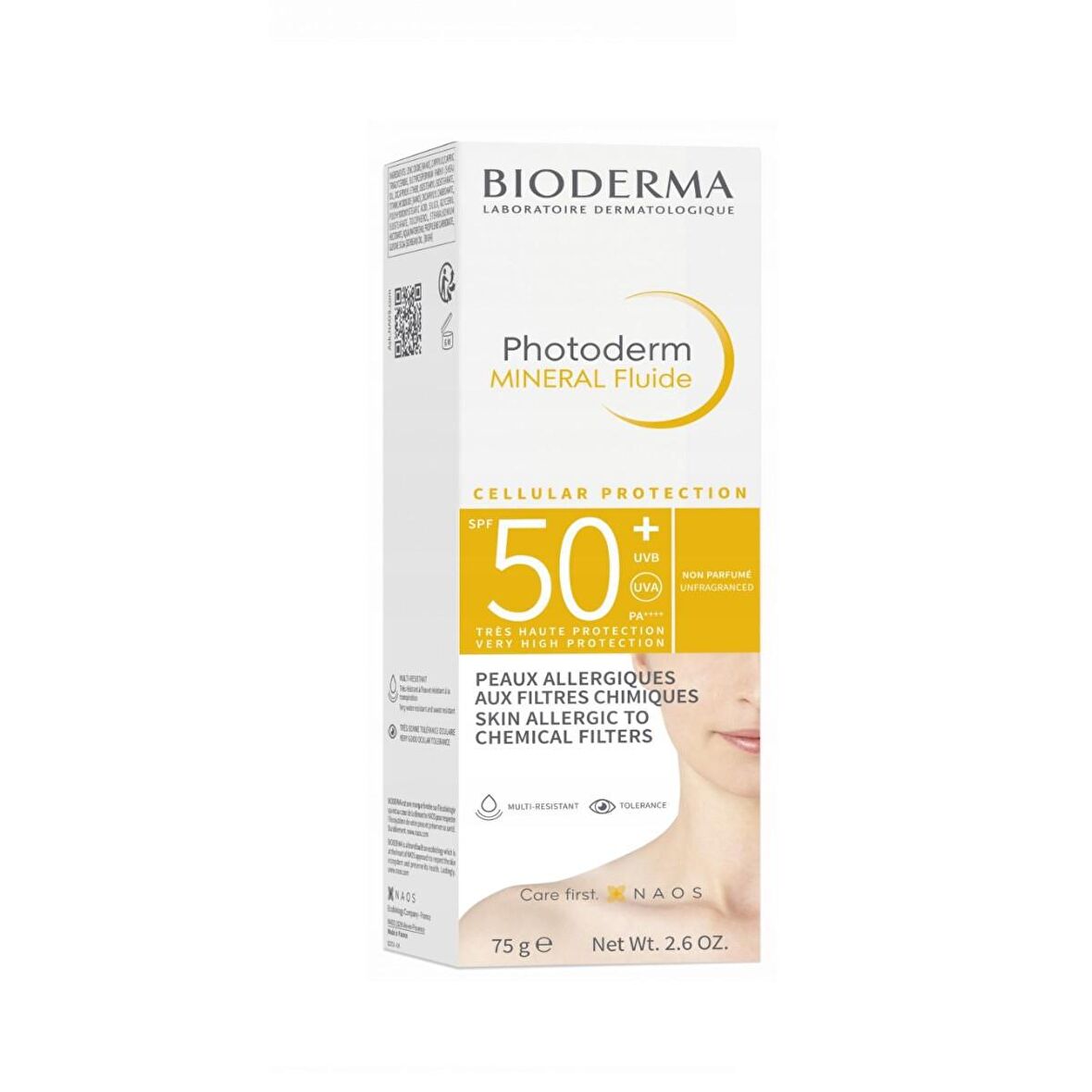 Bioderma Photoderm Mineral Fluide 50+ Faktör Yaşlanma Karşıtı Atopik-Hassas Ciltler İçin Renksiz Güneş Koruyucu Krem 75 gr