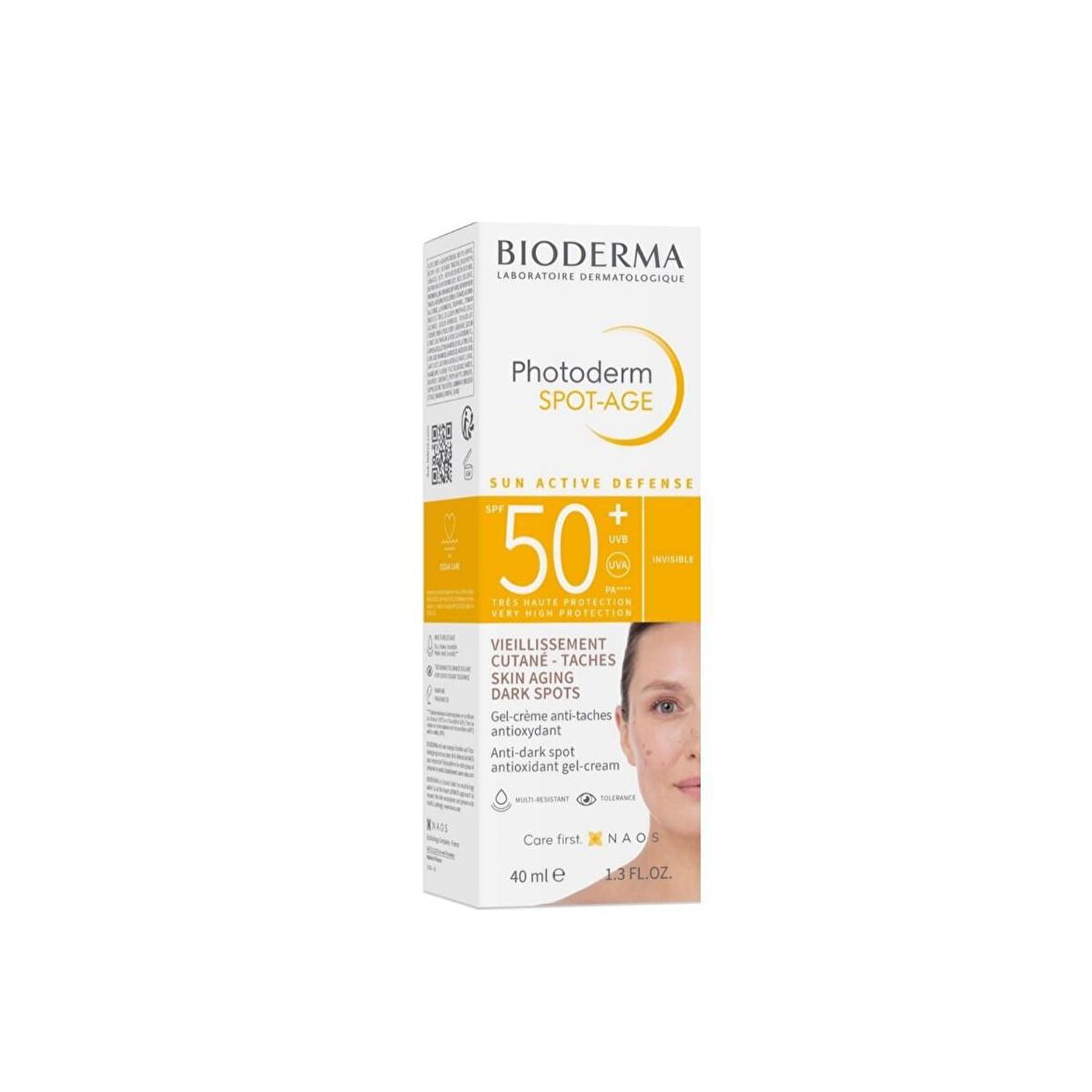 Bioderma Photoderm Spot Age 50+ Faktör Yaşlanma Karşıtı Kuru-Normal Ciltler İçin Renksiz Yüz Güneş Koruyucu Jel 40 ml