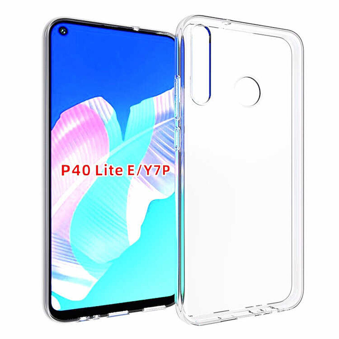 Huawei P40 Lite E Kılıf Şeffaf İnce Esnek Silikon Kılıf Zipax-Süper