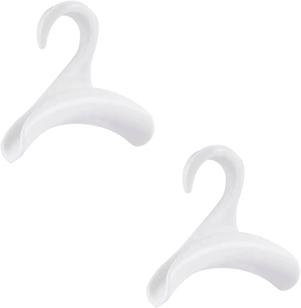 Microcase Sert ABS Plastik Portatif Mini Dolap İçi Çanta Askısı 2 Adet - BEYAZ AL5016