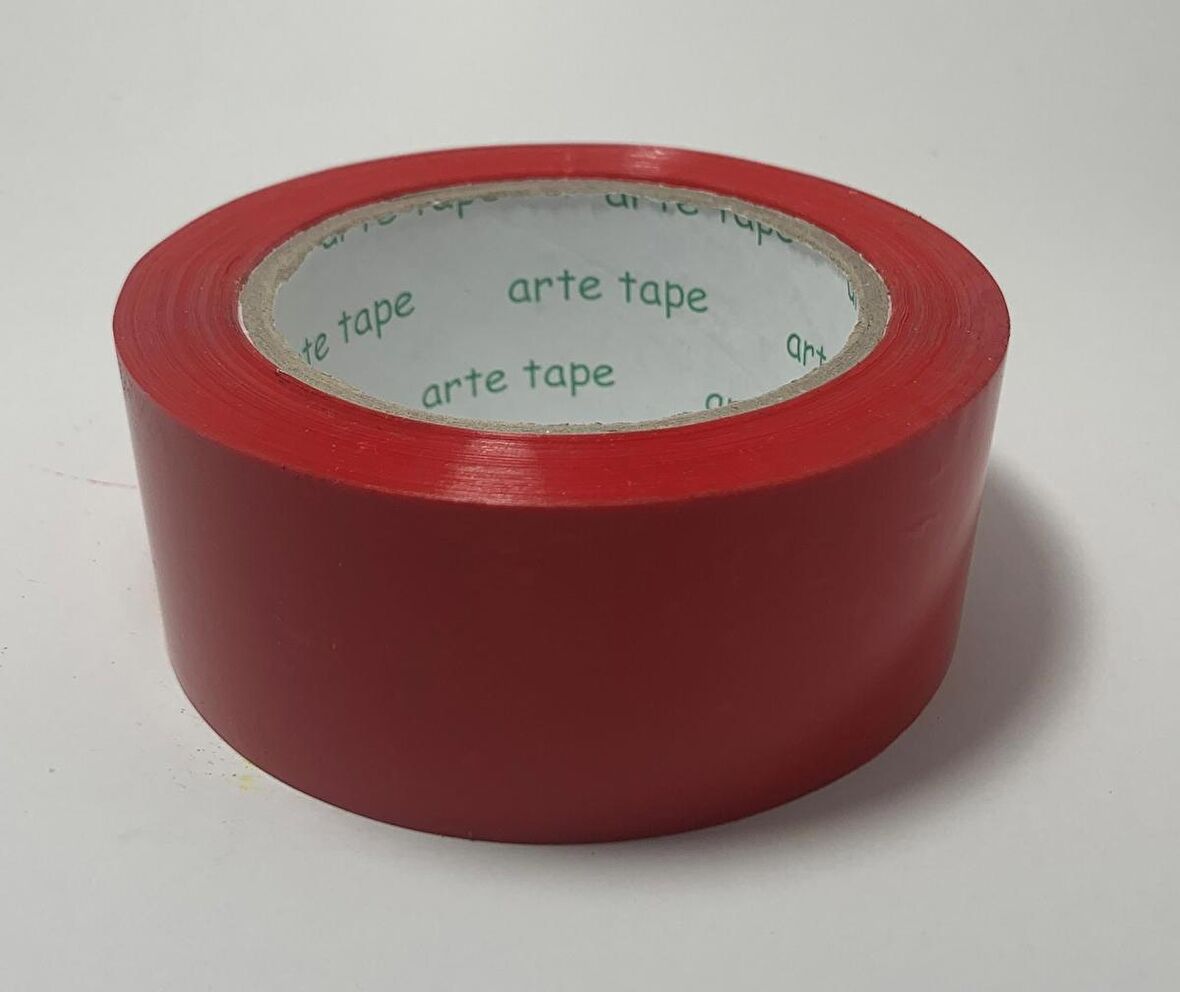 artetape 45 MM X 100 M RENKLİ KOLİ BANTI KIRMIZI