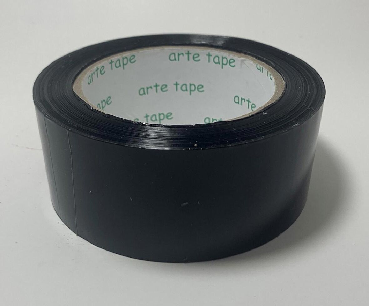 artetape 45MM x 100M Renkli Koli Bantı Siyah