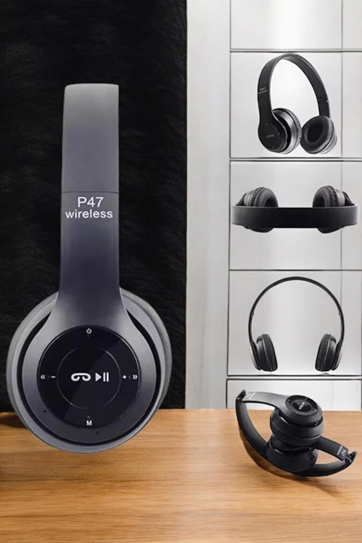 Aktif Gürültü Engelleyici P47 Kulak Üstü Bluetooth Kulaklık Kablolu Performans
