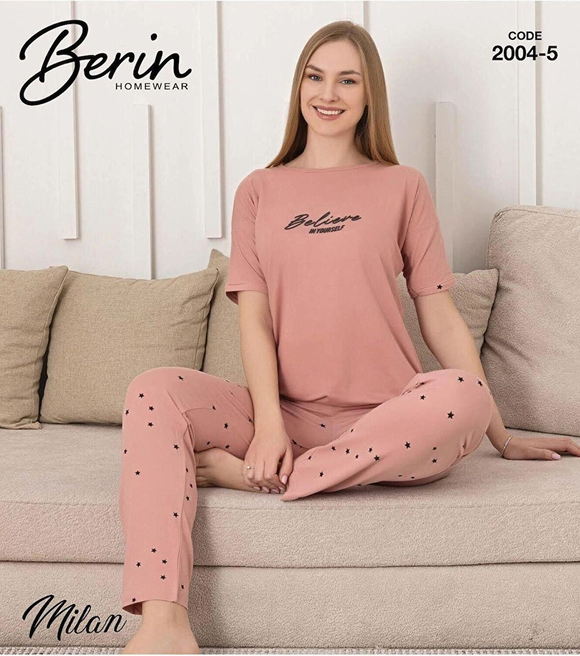 Berin MİLAN KISA KOL PİJAMA