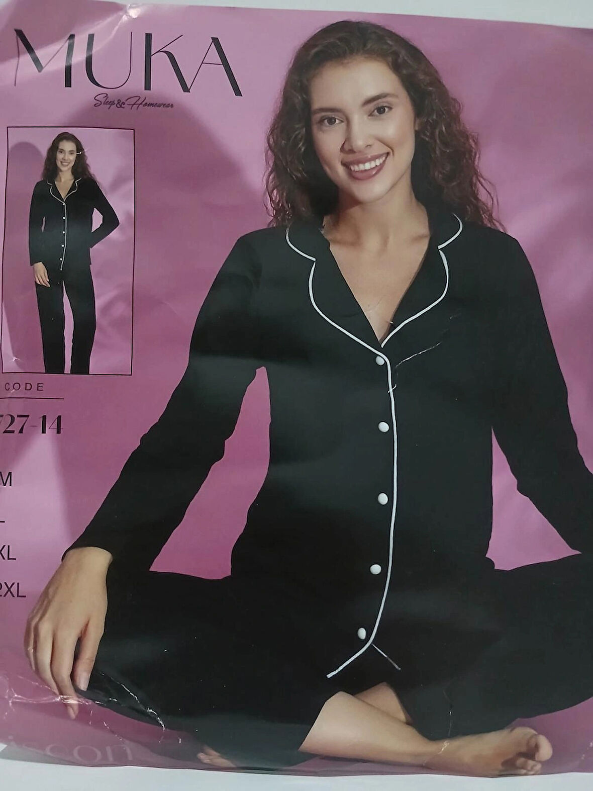 Muka DÜĞMELİ UZUN KOLLU PİJAMA