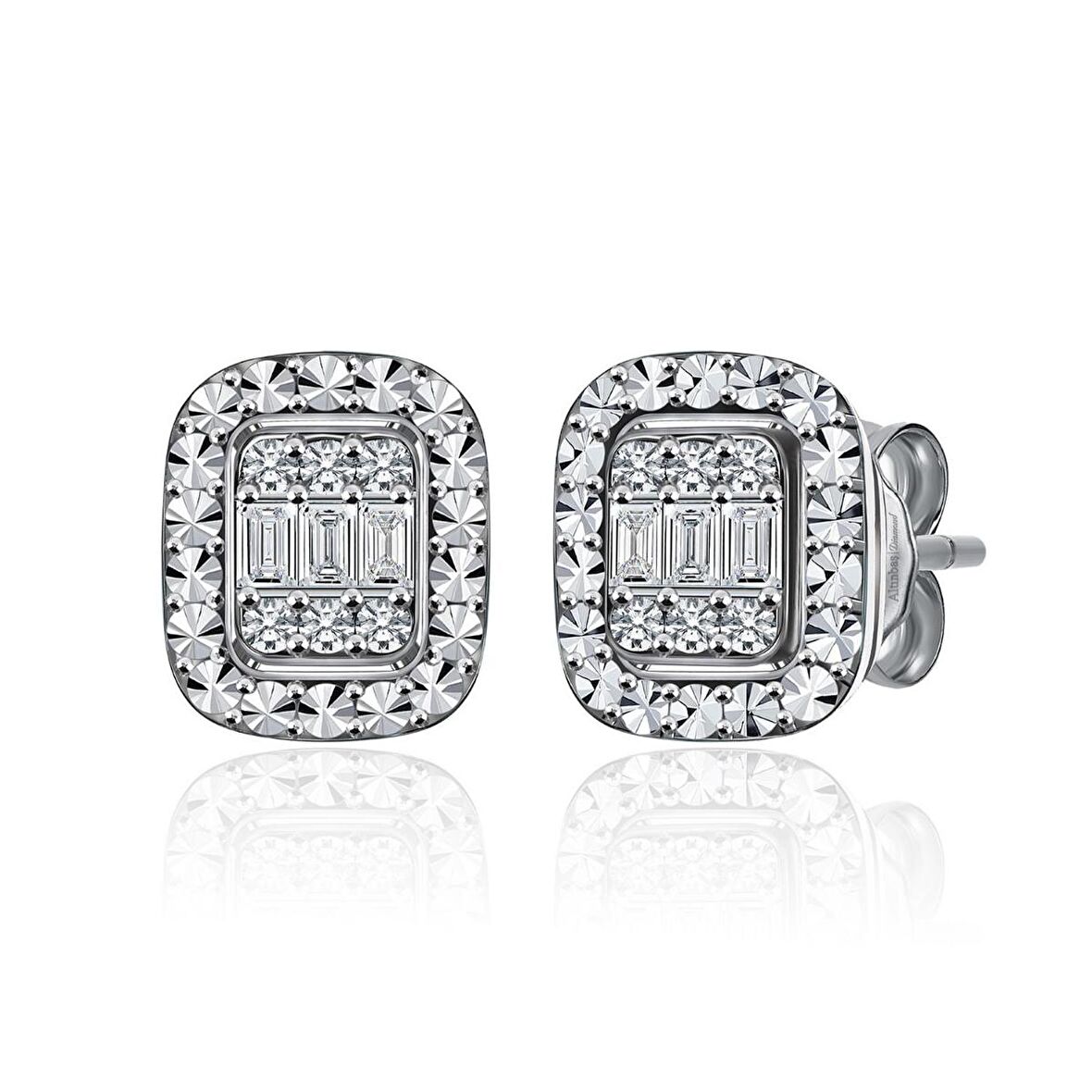 Pırlanta Baget Küpe