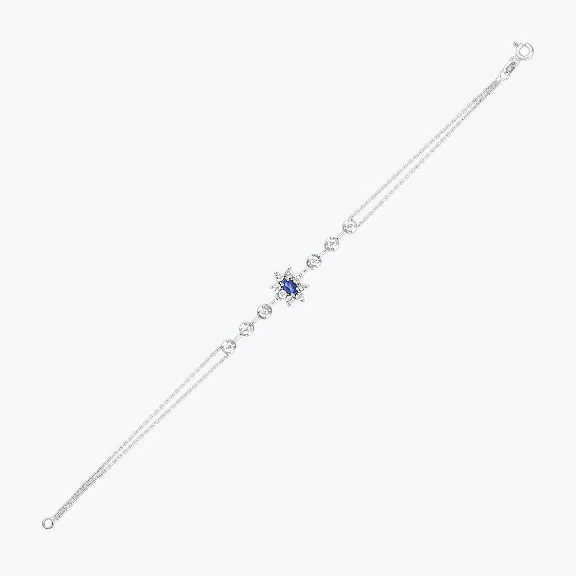 Pırlanta Safir Bileklik