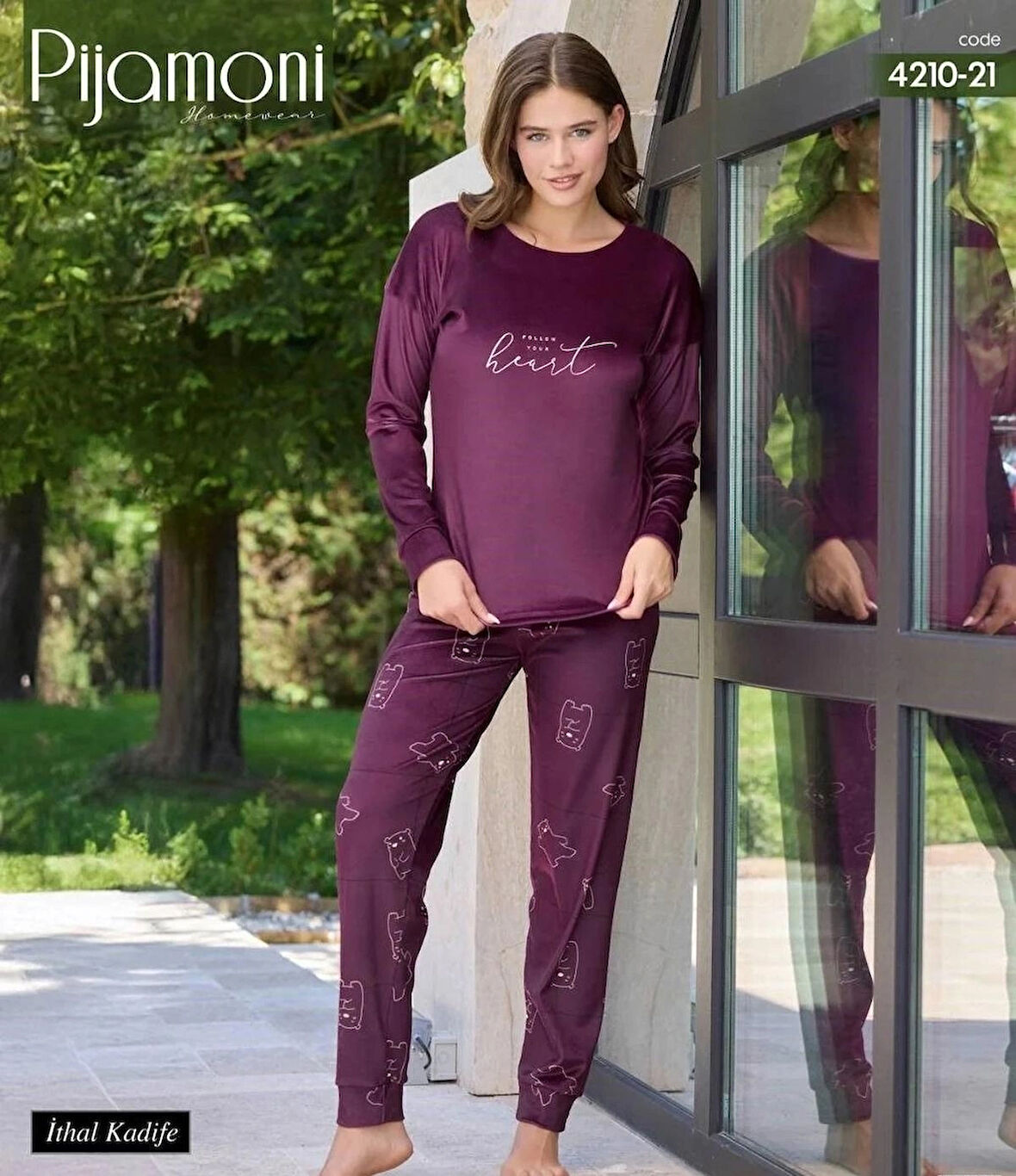 Pijamoni İthal kadife takım