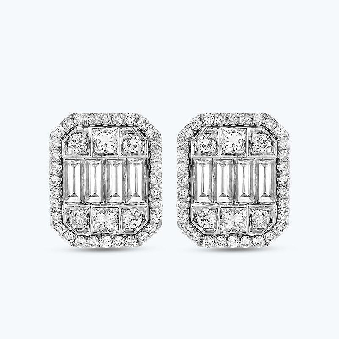 Pırlanta Baget Küpe