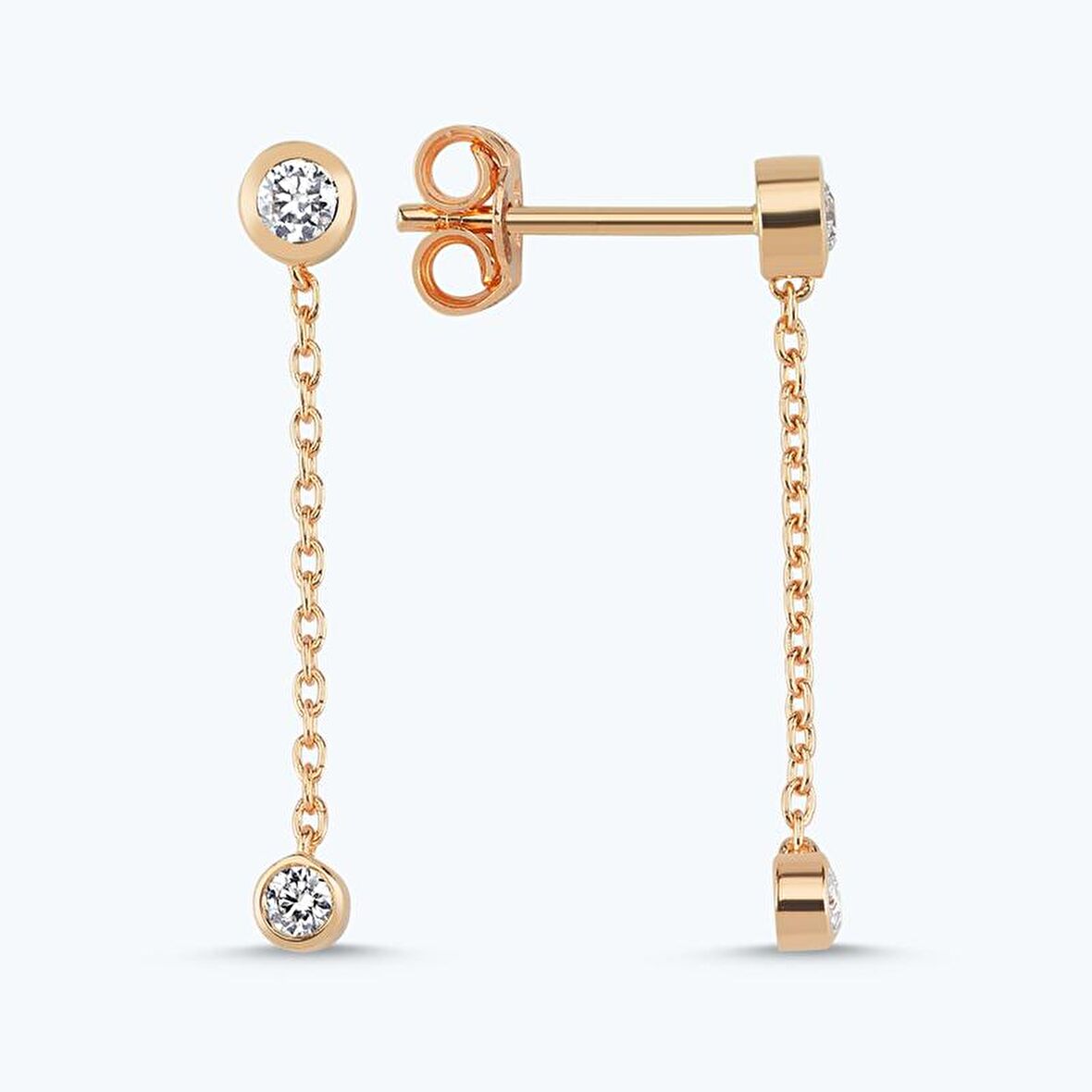 Pırlanta Sallantılı Küpe