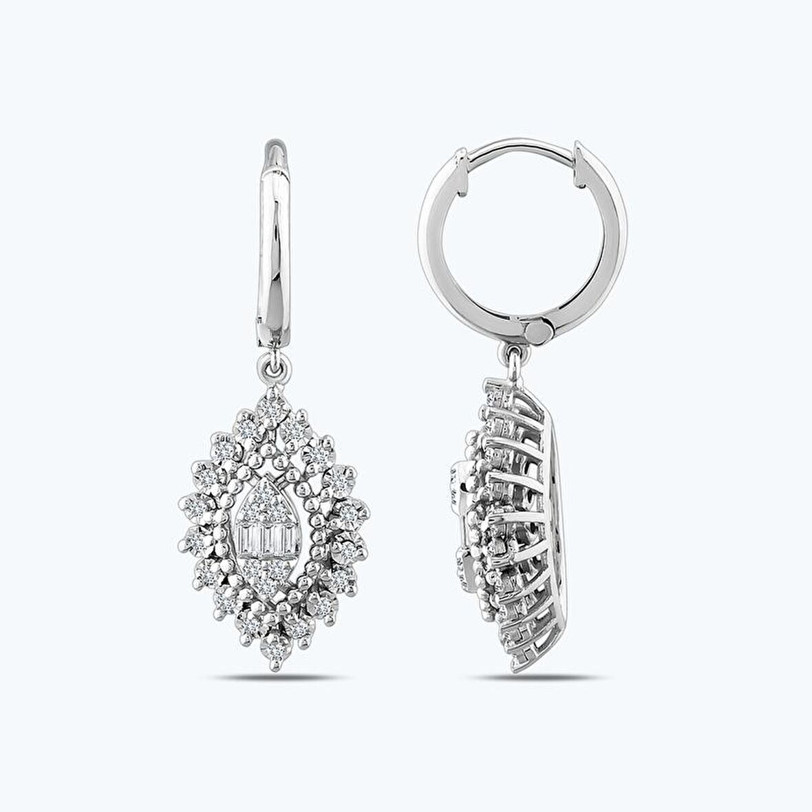 Pırlanta Baget Küpe