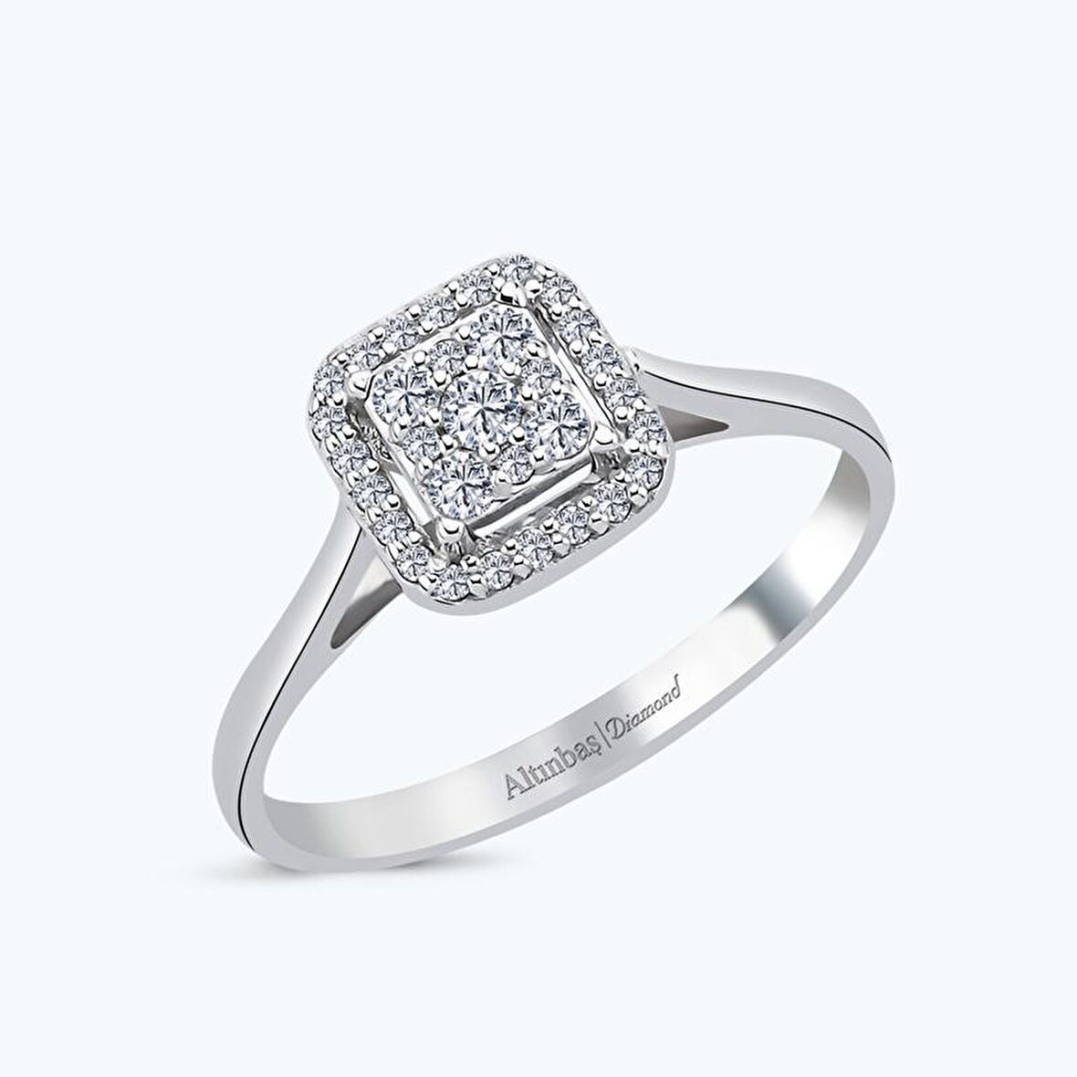 Pırlanta Kare Yüzük