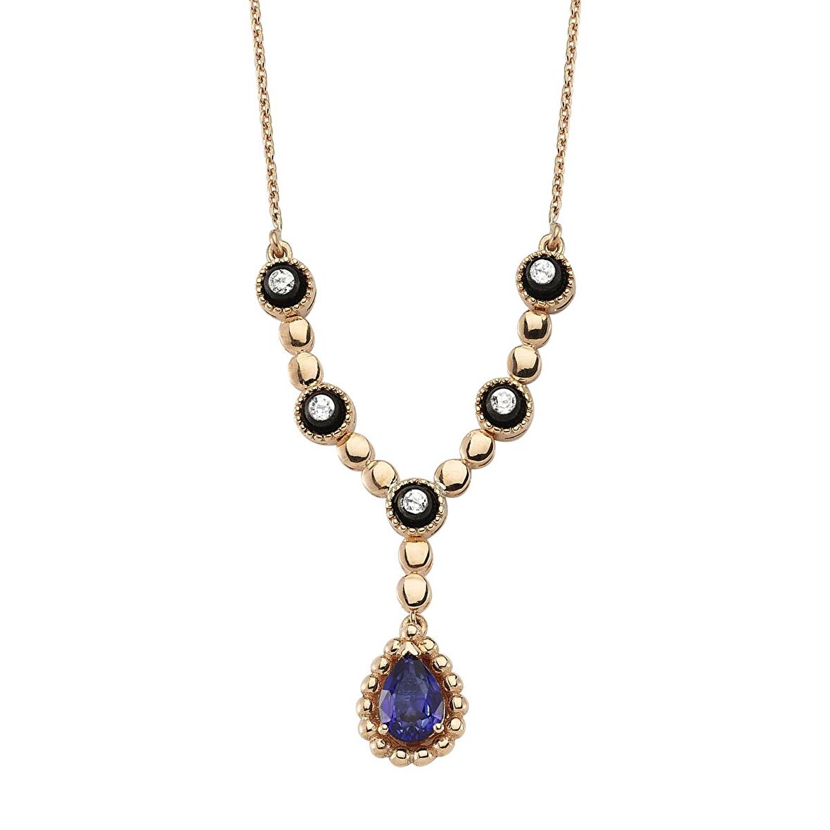 Elmas Safir Kolye