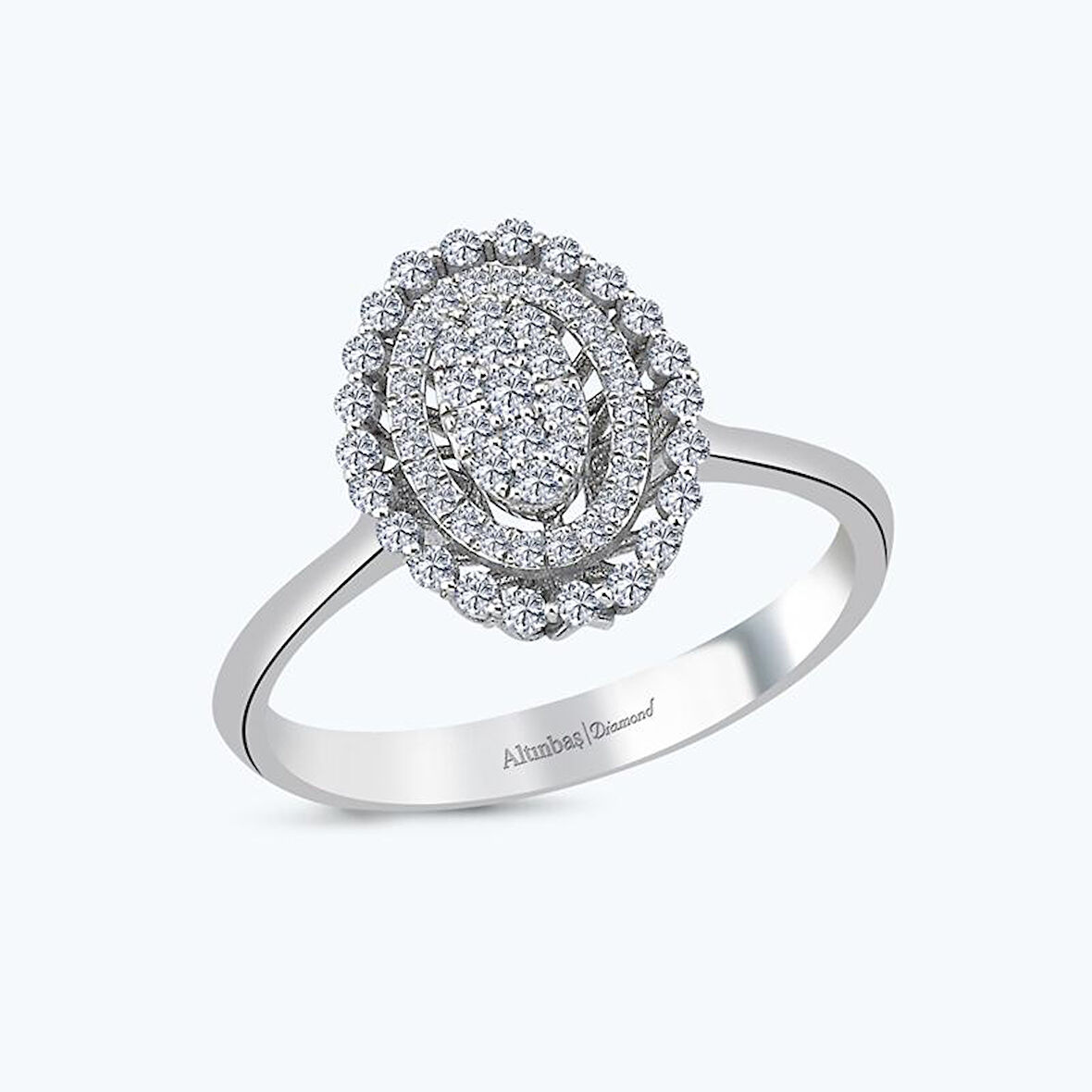 Pırlanta Oval Yüzük