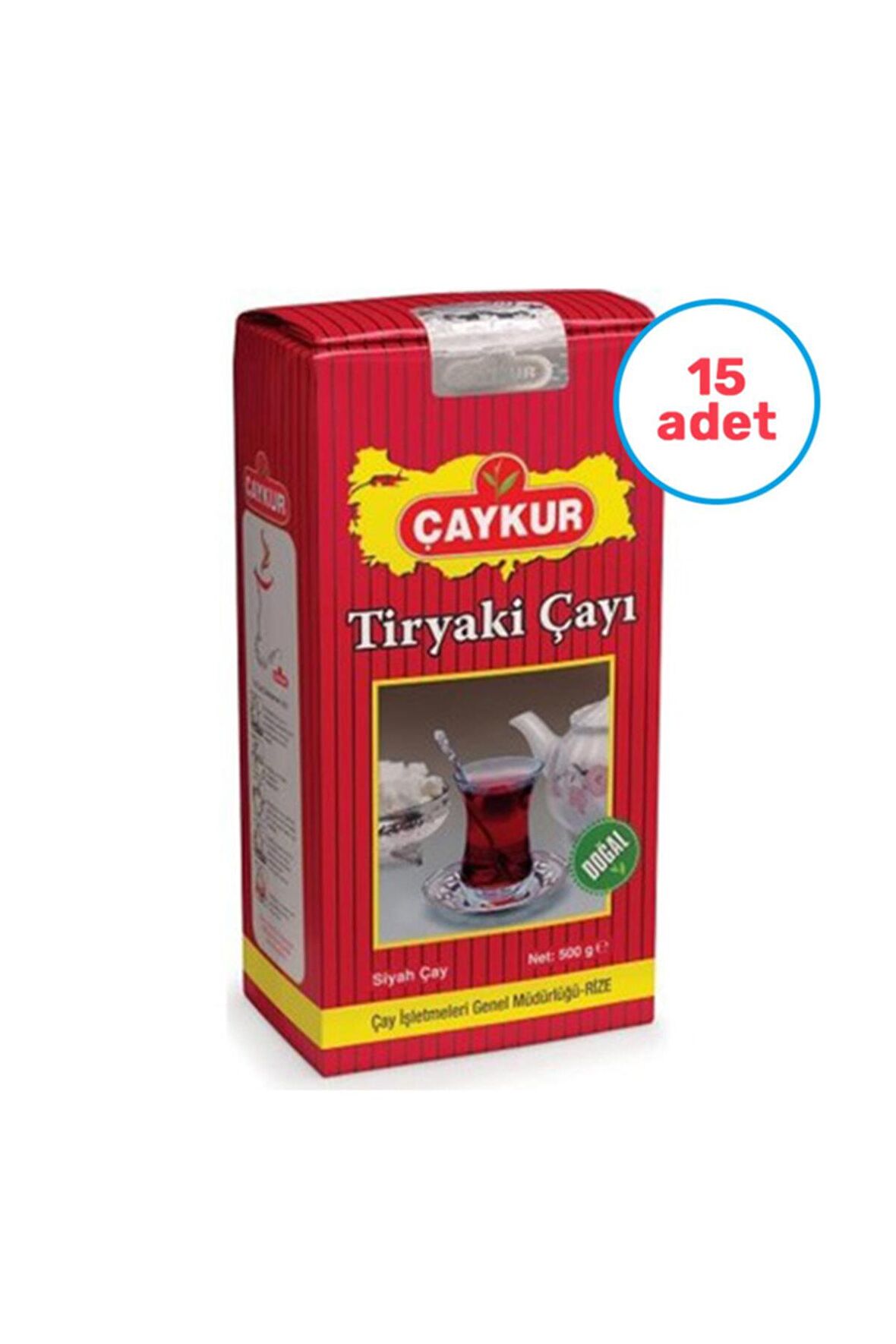 ÇAYKUR TİRYAKİ ÇAY 500 G PAKETx15adt