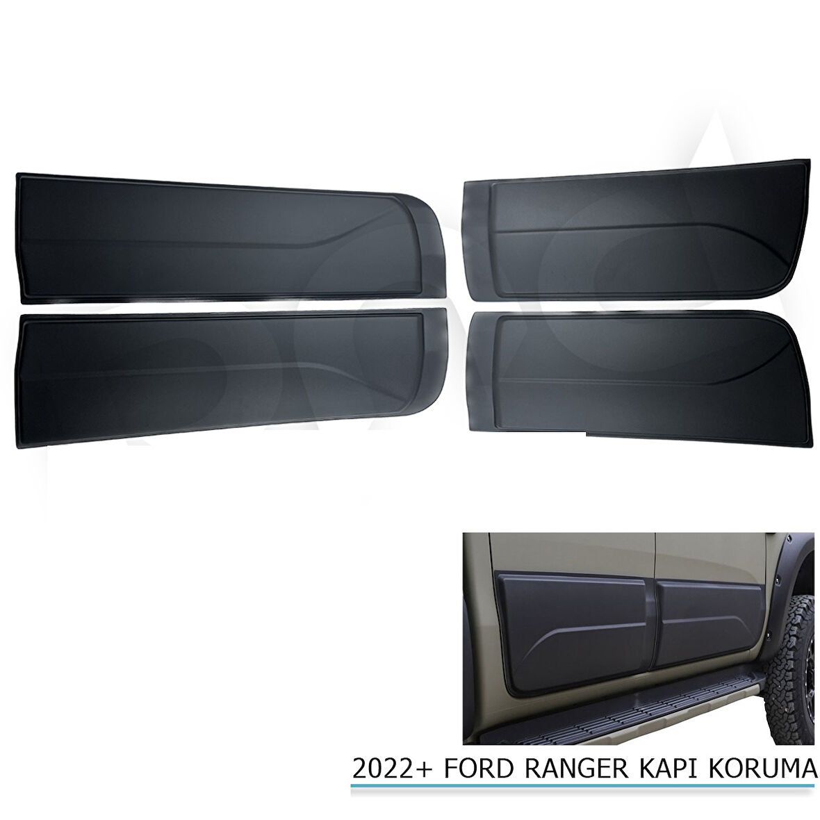 Ford Ranger 2012-2022 T6-T7-T8 Kapı Koruma