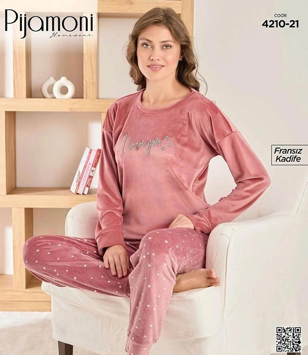 Pijamoni fransız kadife takım