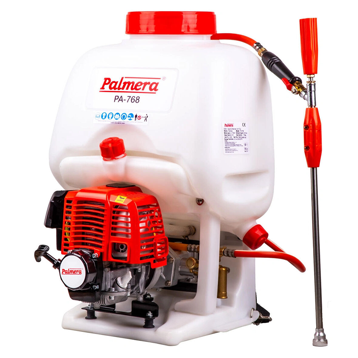 PA-768 EUR5 4T SIRT İLAÇLAMA MAKİNESİ 1Hp 25Lt YÜKSEK BASINÇLI PALMERA