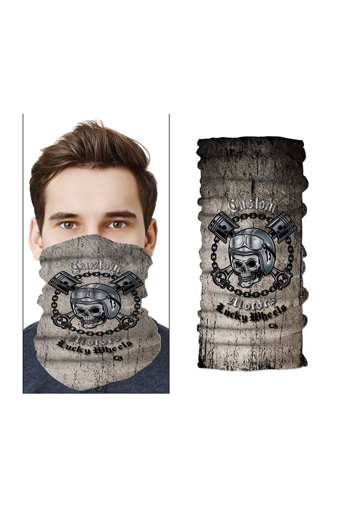Wheel Motor Bisiklet Yüz Maskesi Bandana Outdoor Boyunluk Motosiklet buff Headwear Kadın Erkek buff