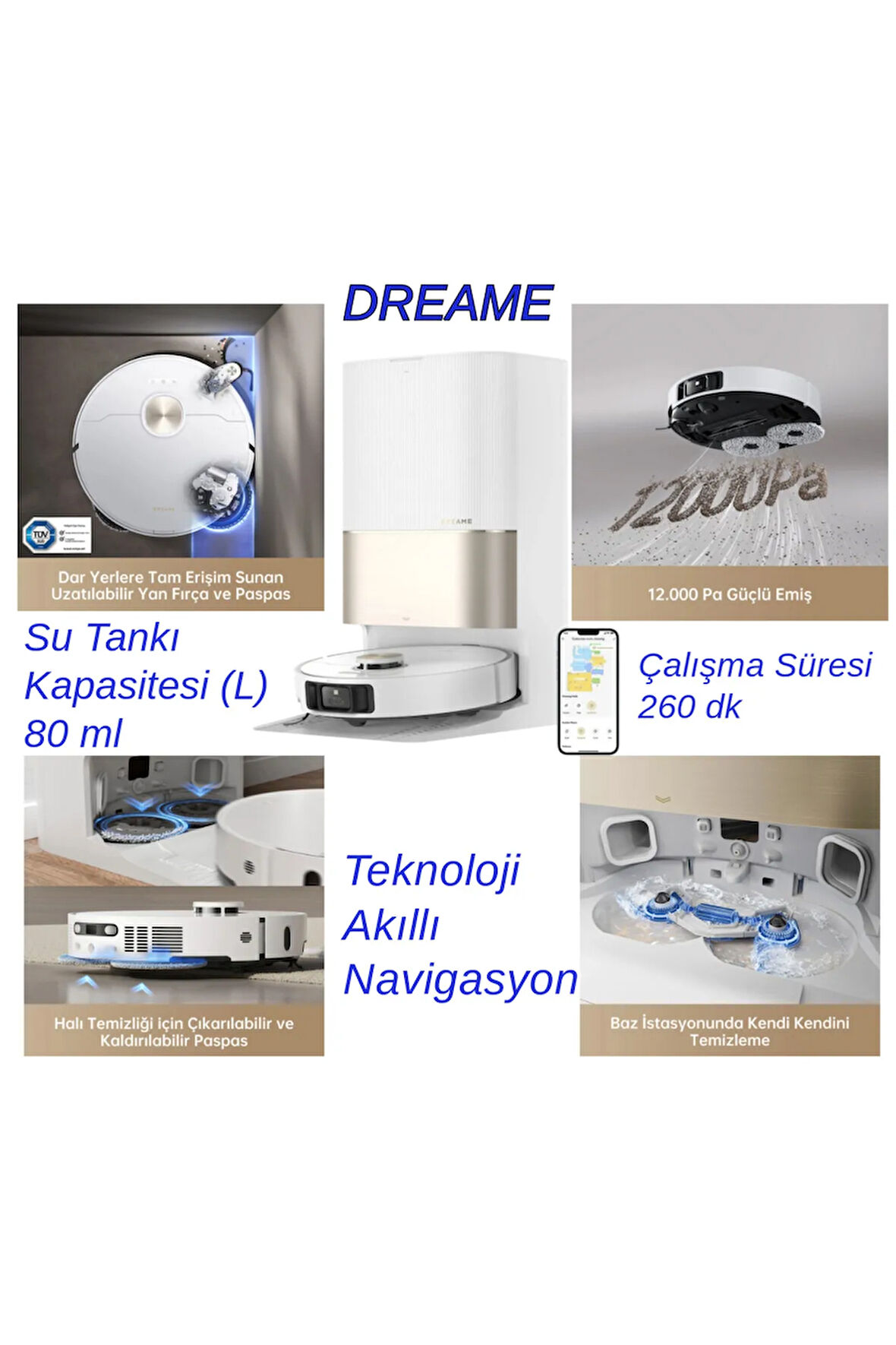 Ultra Robot Süpürge Beyaz