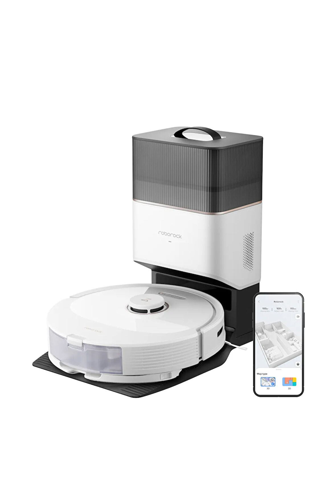 Vacuum Cleanner Q8 Max Plus Robot Süpürge Beyaz