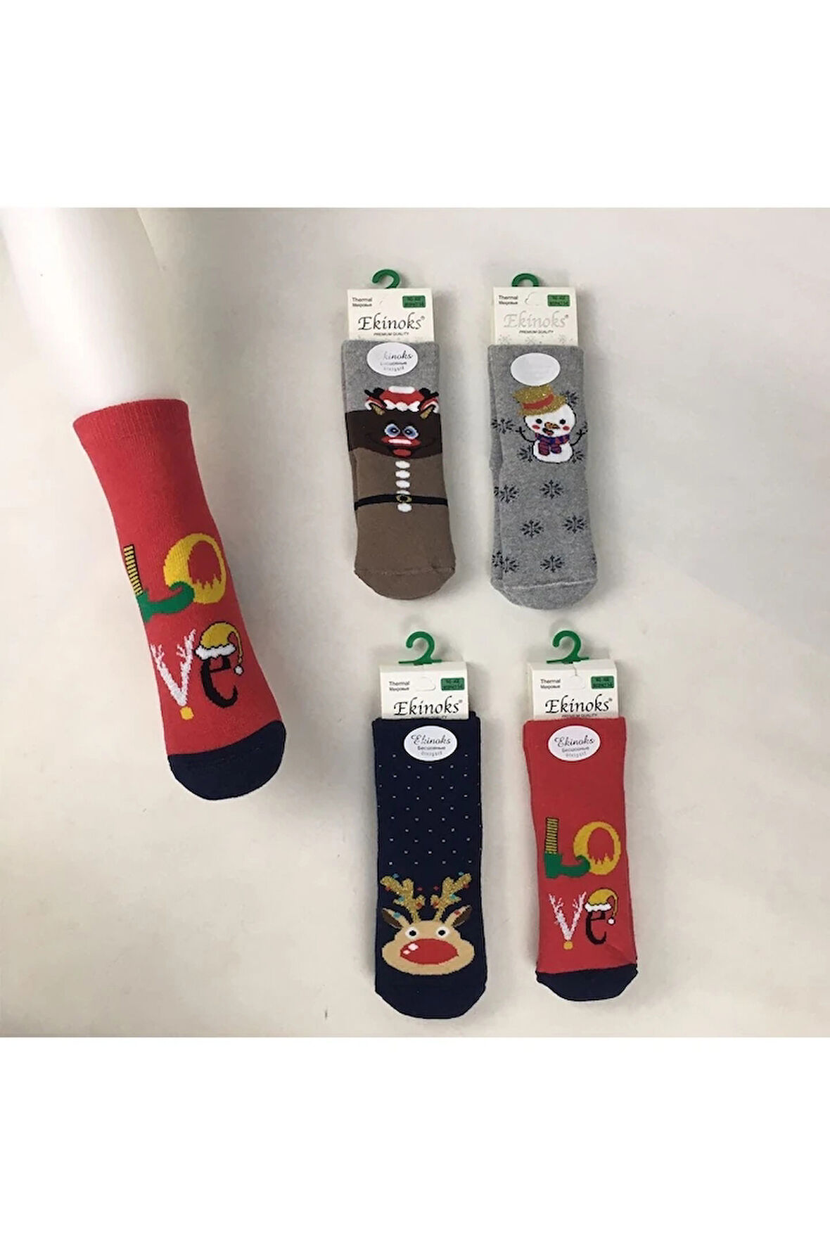 Ekinoks Asorti Dikişsiz Havlu Termal Çocuk Soket Çorap 4lü Set 0-12 Yaş 3178