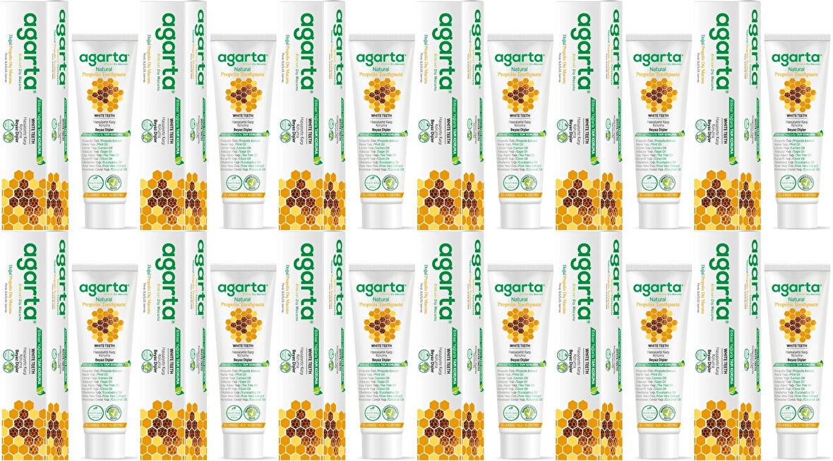 Agarta Doğal Diş Macunu 100ML Propolisli (12 Li Set)