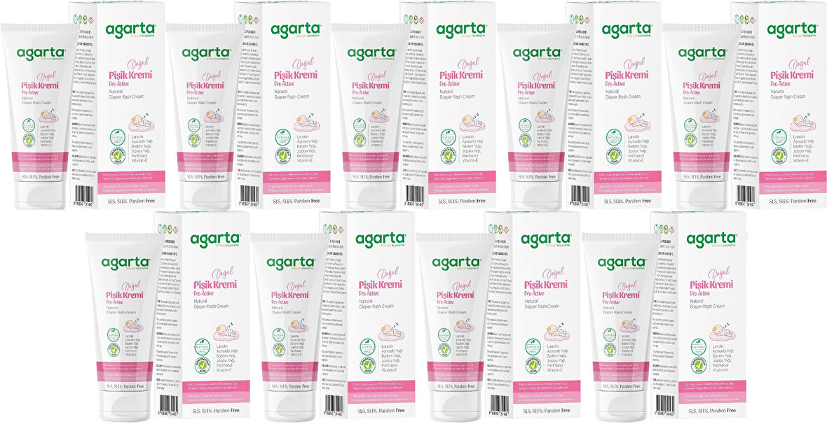 Agarta Doğal Pişik Kremi 100ML (9 Lu Set)