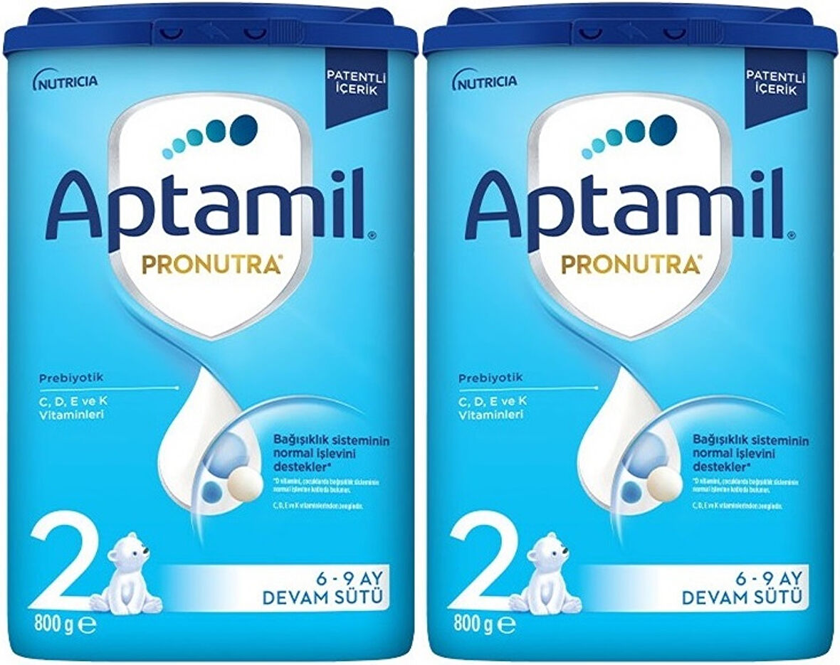 Nutrıcıa Aptamil Pronutra 800GR Devam Sütü No:2 (6-12 Ay) (2 Li Set)