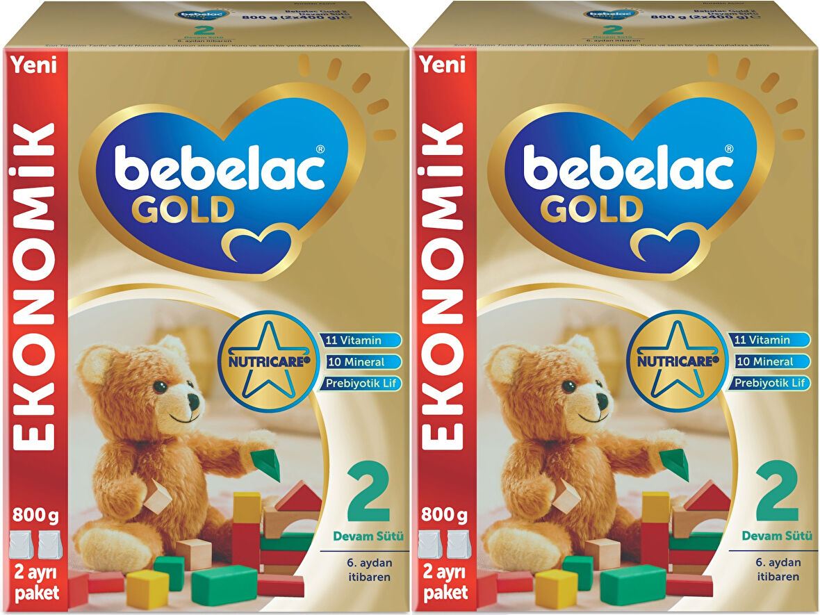 Bebelac Gold 800GR No:2 Devam Sütü (6-9 Ay) (2 Li Set)