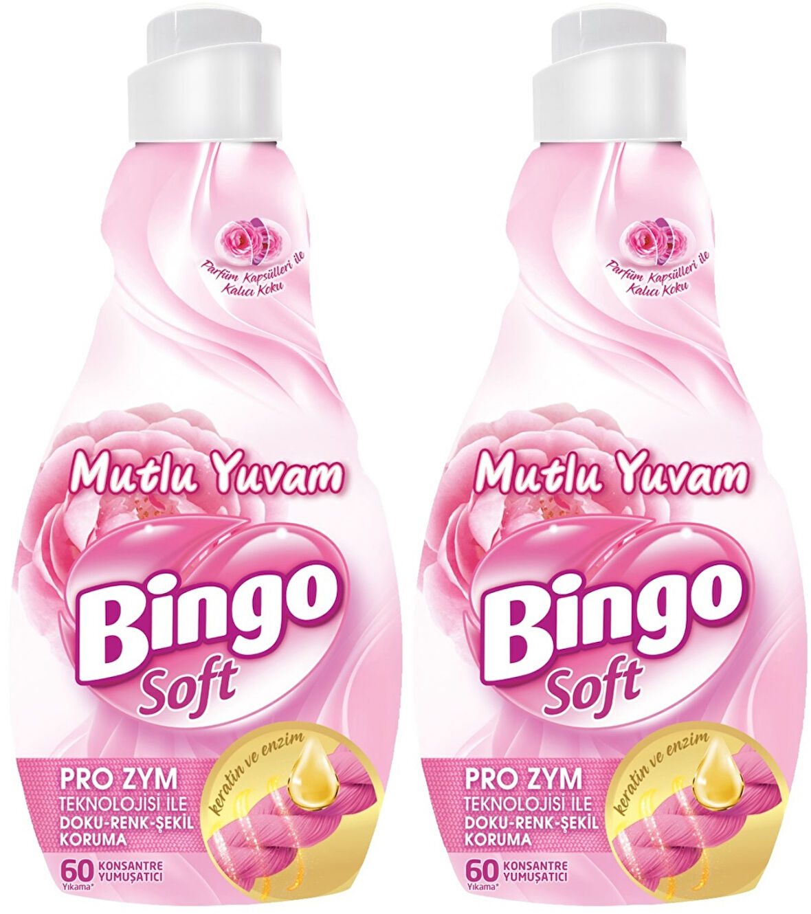 Bingo Soft Çamaşır Yumuşatıcı Konsantre 1440ML Manolya Bahçesi (2 Li Set)