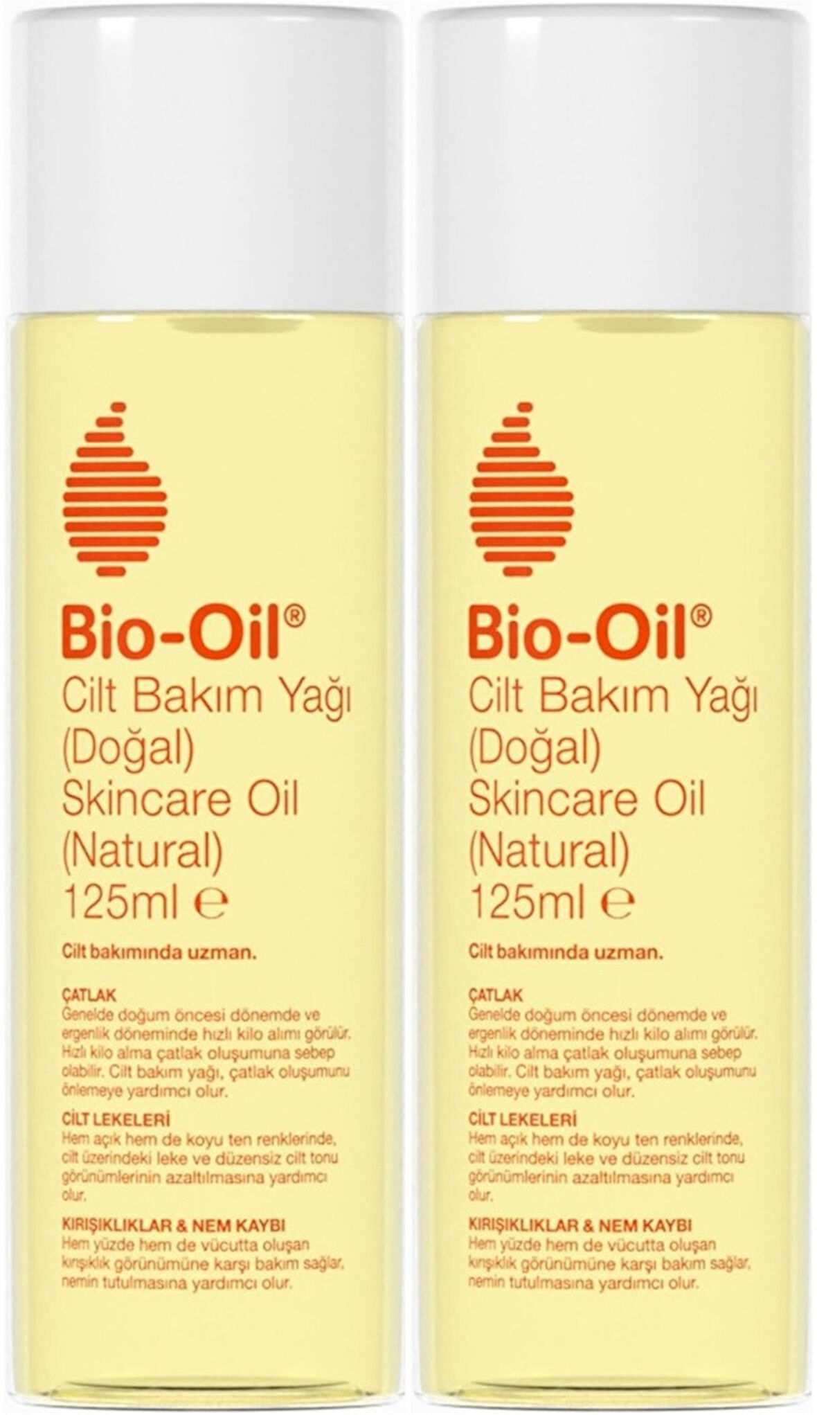Bio-Oil %100 Natural Çatlak & Leke Karşıtı Nemlendirici Doğal Cilt Bakım Yağı 125ML (2 Li Set)