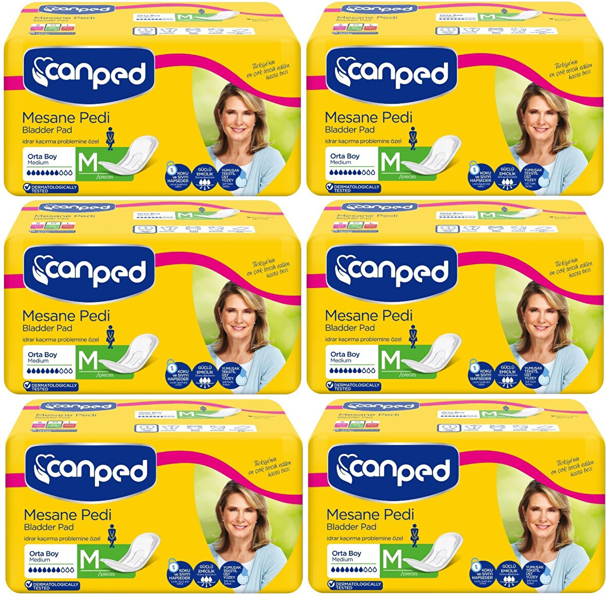 Canped Mesane Pedi Klasik M-Orta Boy 60 Adet