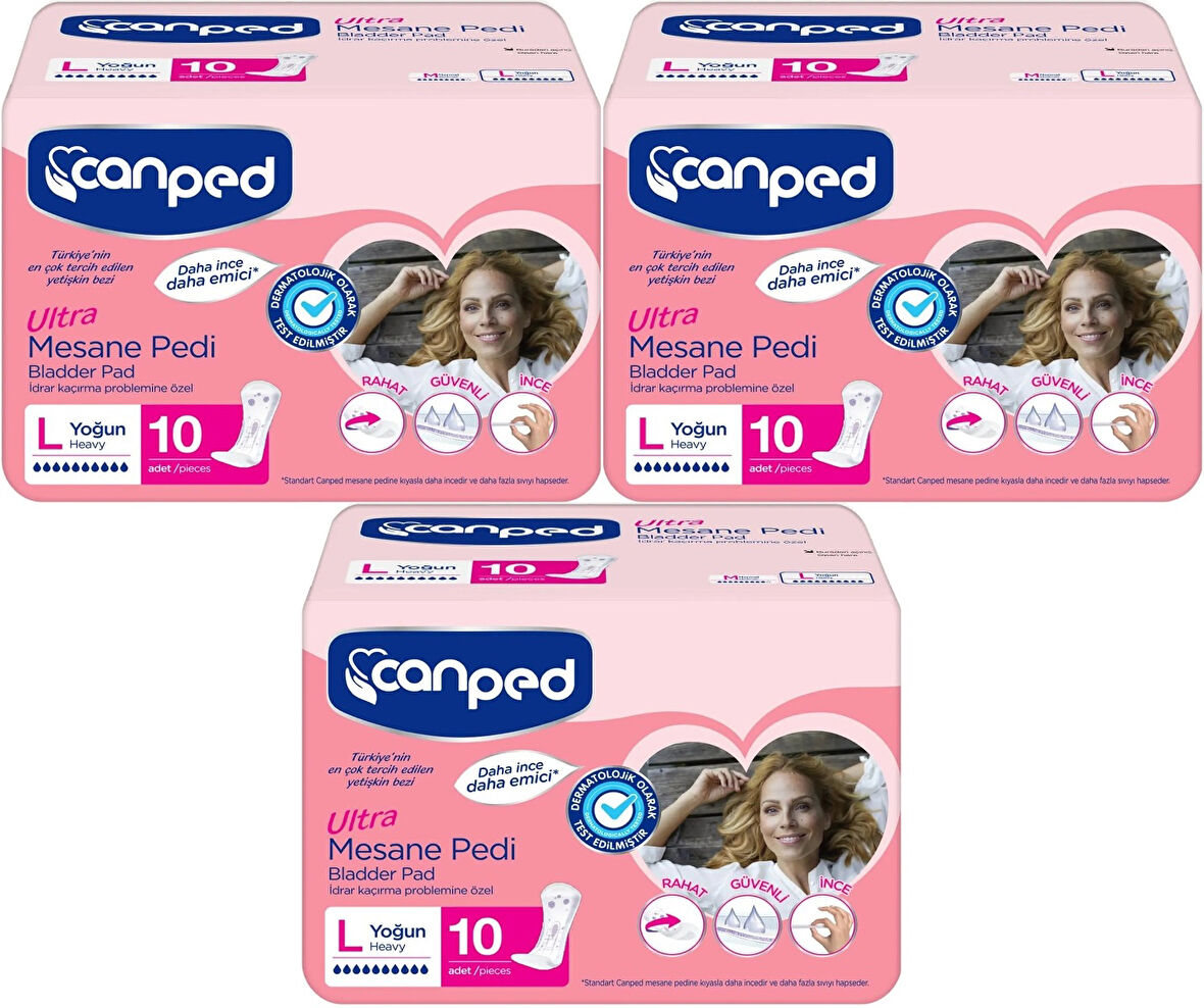 Canped Mesane Pedi Ultra L - Large - Büyük - Yoğun 30 Adet (3PK*10)