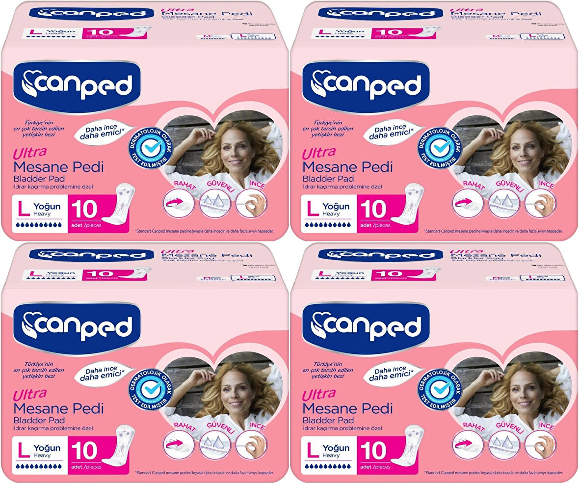 Canped Mesane Pedi Ultra L - Large - Büyük - Yoğun 40 Adet (4PK*10)